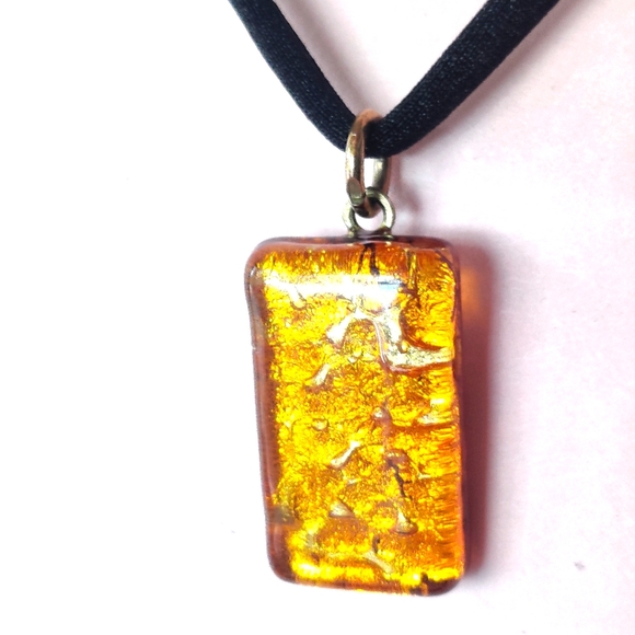Glass Amber Pendant - Picture 1 of 8